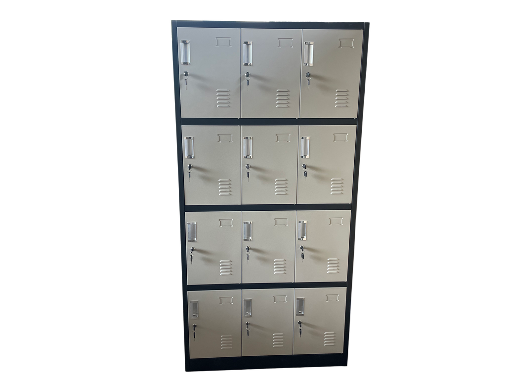 Armoire métallique à 12 casiers
