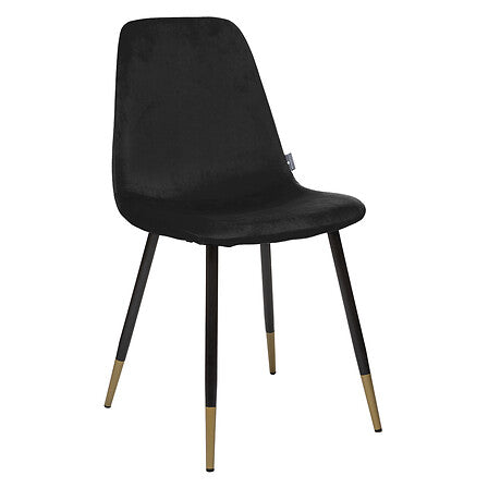 Chaise capi noir tyka dore