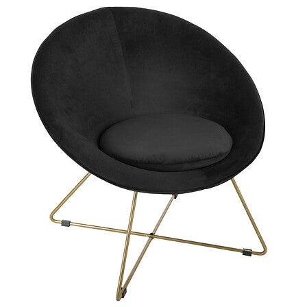 Fauteuil evan velours